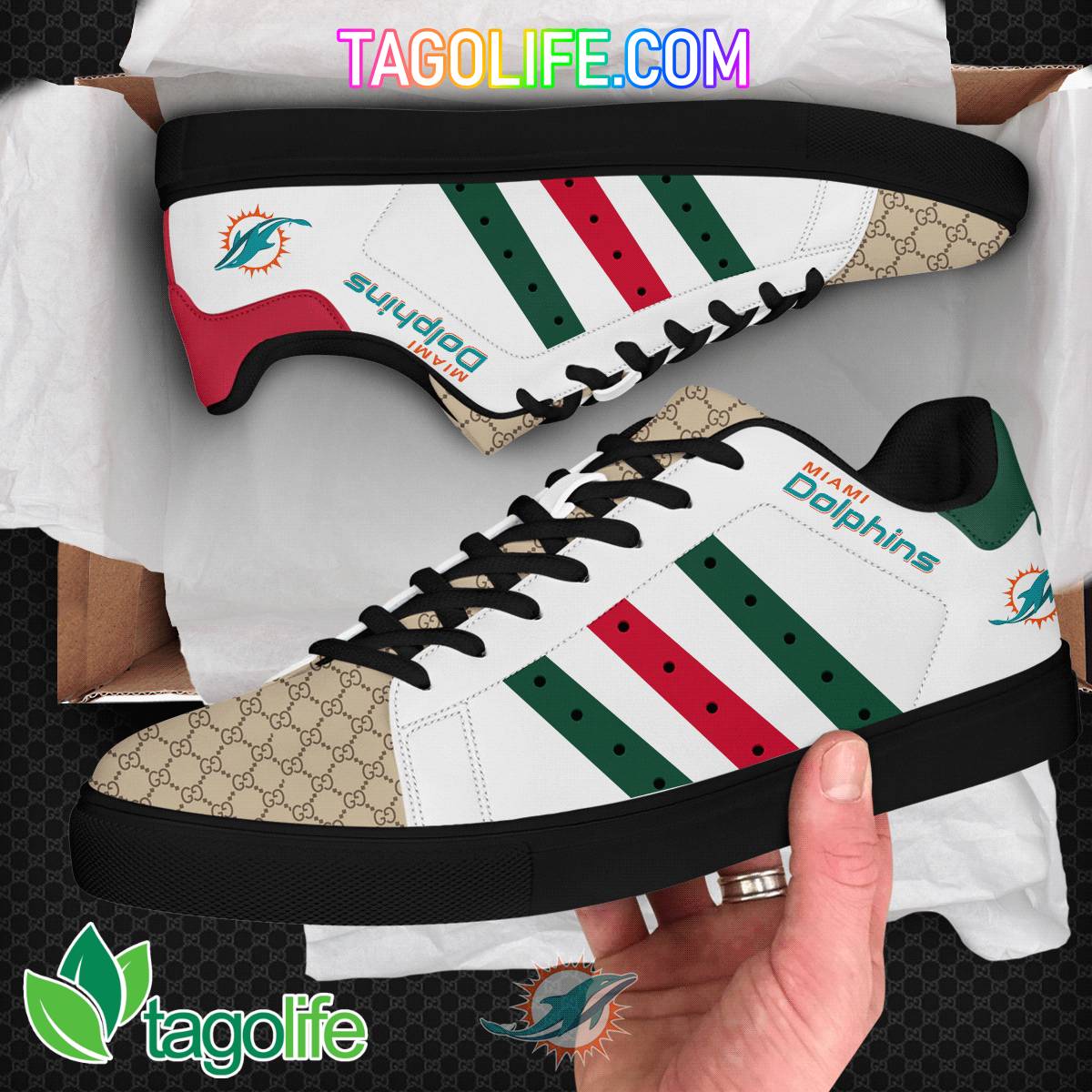 Miami Dolphins Gucci Stan Smith Shoes