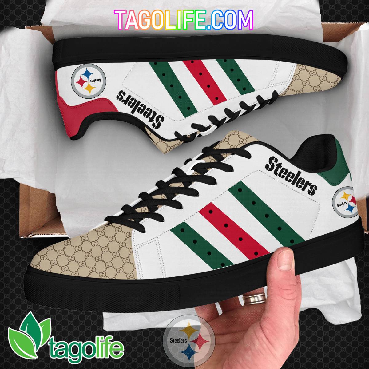 Pittsburgh Steelers Gucci Stan Smith Shoes