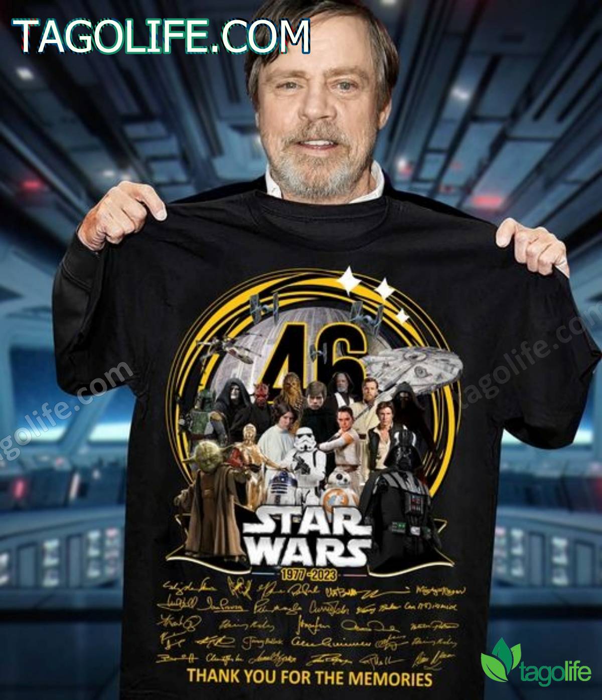 46 Star Wars 1977-2023 Thank You For The Memories T-shirt