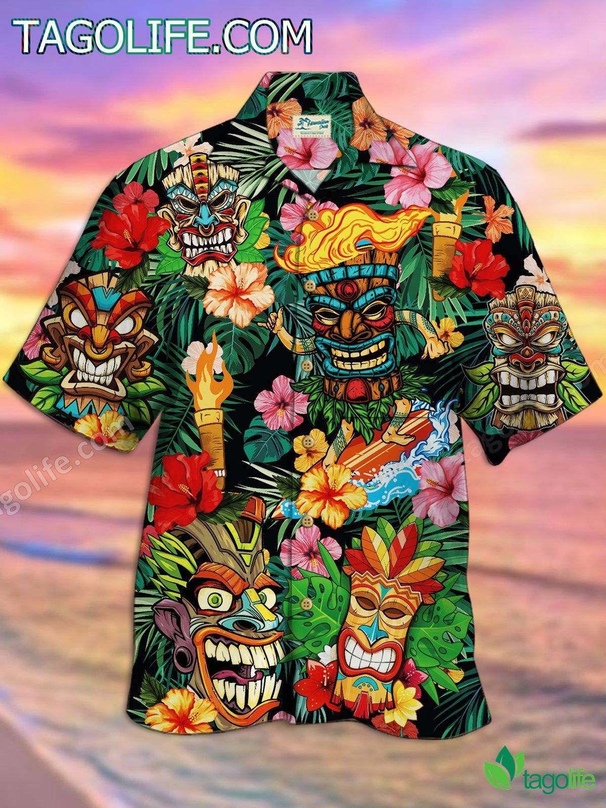 Aloha Tiki Tropical Hawaiian Shirt