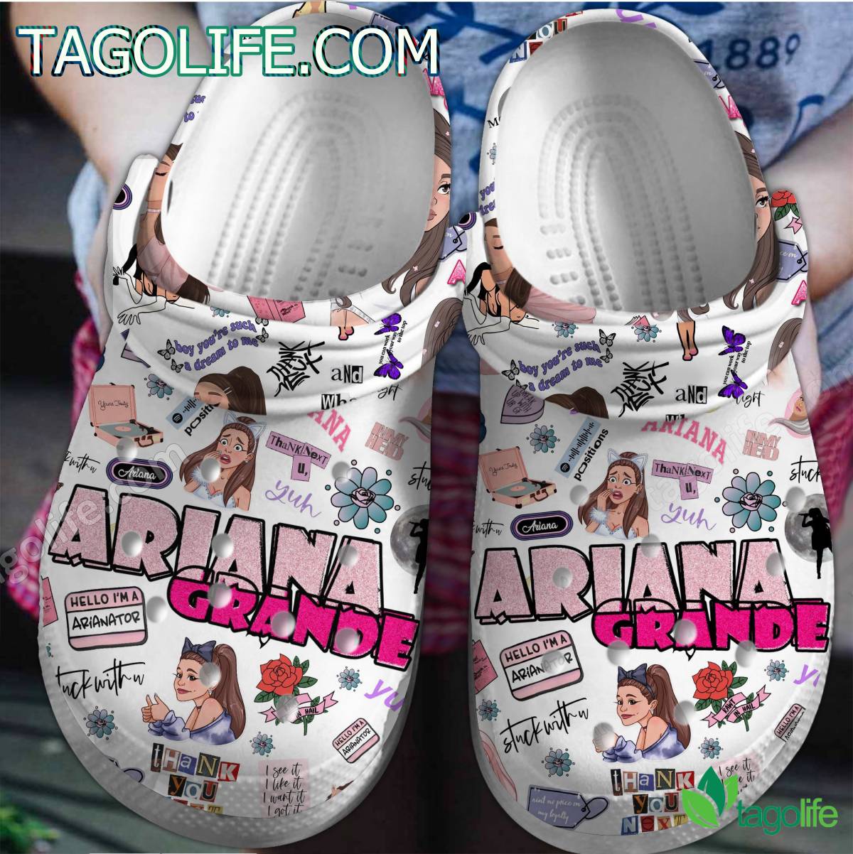Ariana Grande Album Crocs Clogs Shoes