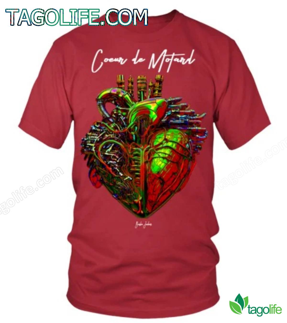 Coeur De Motard Heart Shirt, Tank Top