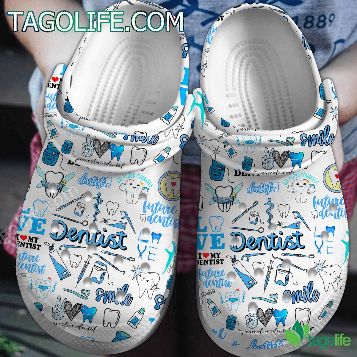 Dentist Love Smile Crocs Clogs Shoes