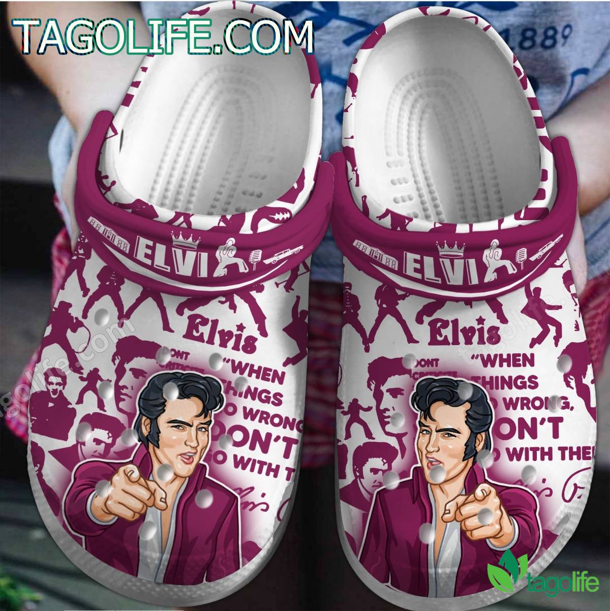 Elvis Presley Singer Crocs Clogs Shoes