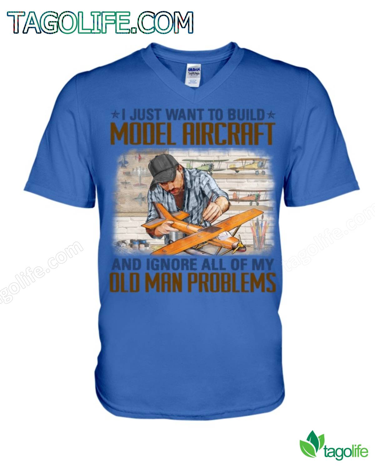 I Just Want To Build Model Aircraft And Ignore All Of My Old Man Problems T-Shirt