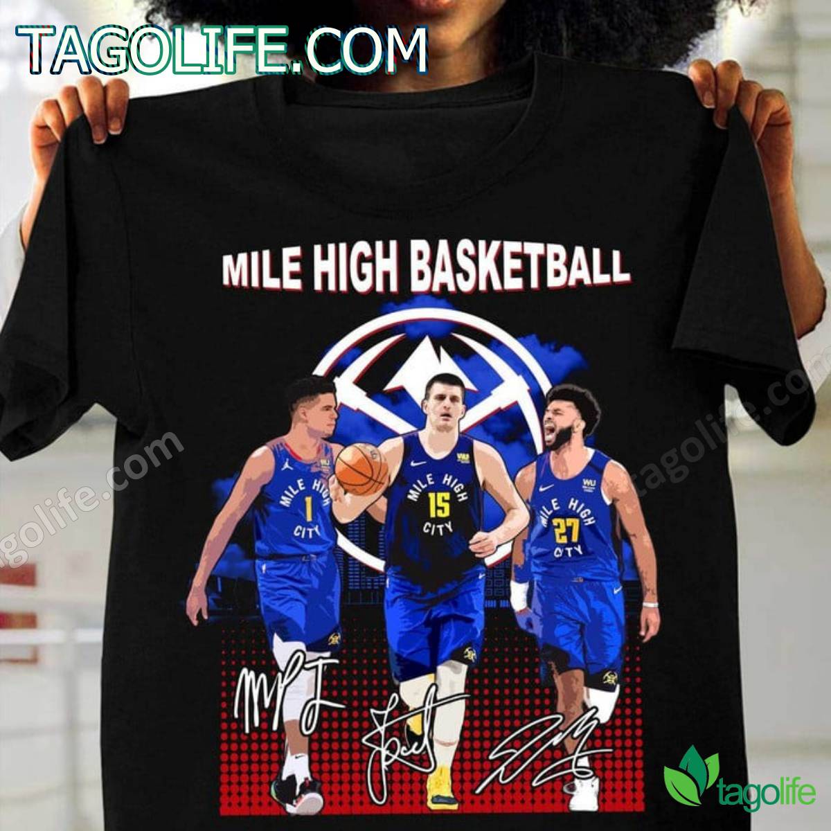 Michael Porter Jr. Nikola Jokic Jamal Murray Mile High Basketball T-shirt