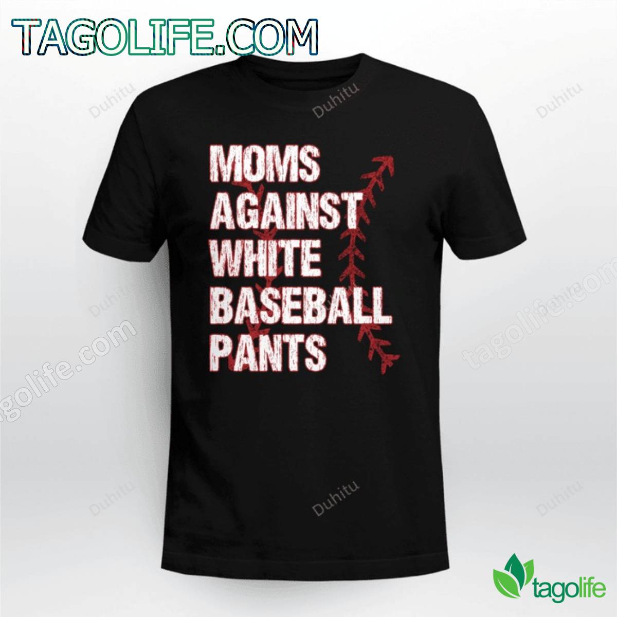 Moms Against White Baseball Pant Shirt, Tank Top