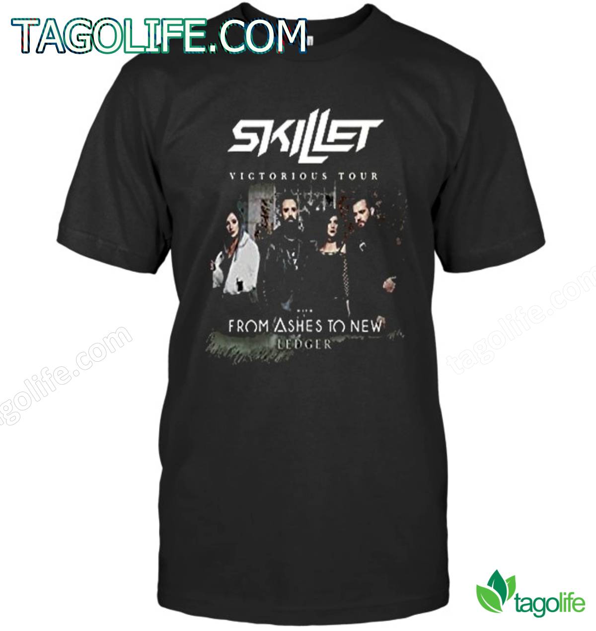 Skillet Victorious Tour From Ashes To New Ledger Shirt, Tank Top