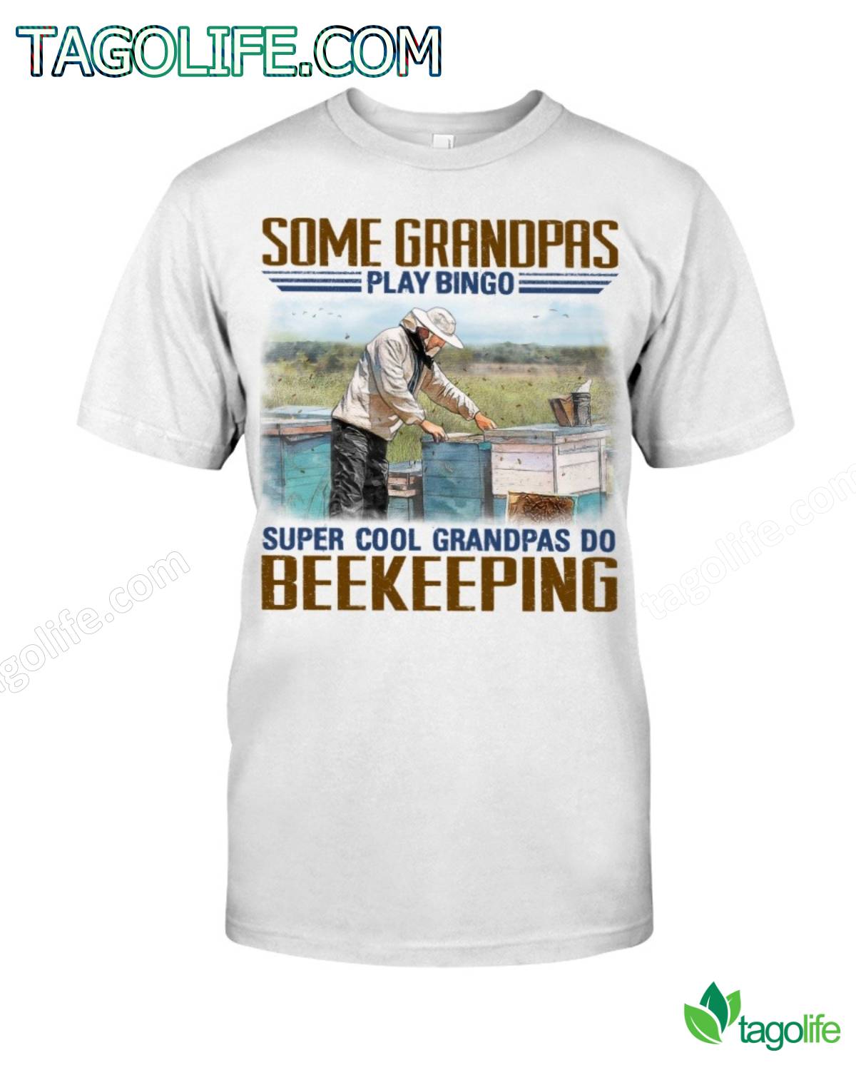 Some Grandpas Play Bingo Super Cool Grandpas Do Beekeeping T-Shirt