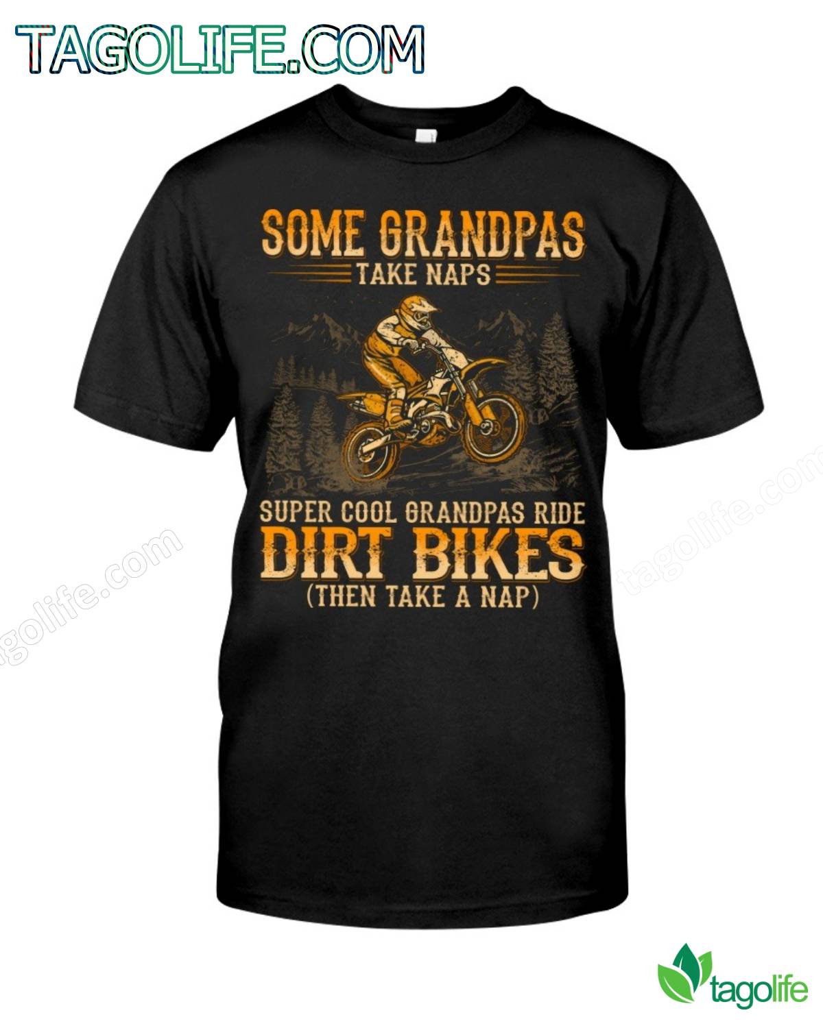 Some Grandpas Take Naps Super Cool Grandpas Ride Dirt Bikes T-Shirt